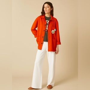 Super cute orange jacket by Leon & Harper! 🧡🍊